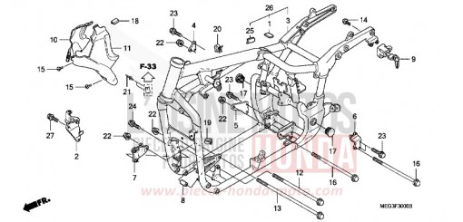FRAME BODY VT750C4 de 2004
